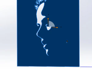 18 File DXF CNC g-code Industrial Laser Cut WOMANS FACE Vector Plasma Nr0541 3D Model
