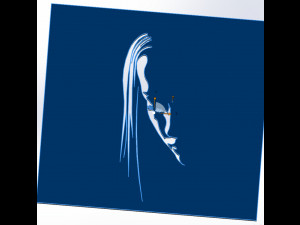 18 File DXF CNC g-code Industrial Laser Cut WOMANS FACE Vector Plasma Nr0541 Modelo 3D