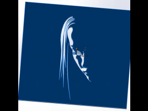 18 File DXF CNC g-code Industrial Laser Cut WOMANS FACE Vector Plasma Nr0541 3D Model