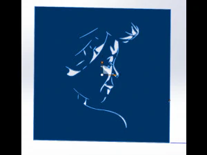 18 File DXF CNC g-code Industrial Laser Cut WOMANS FACE Vector Plasma Nr0541 3D Model