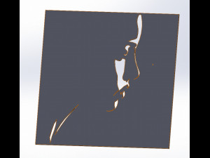 18 File DXF CNC g-code Industrial Laser Cut WOMANS FACE Vector Plasma Nr0541 Modelo 3D