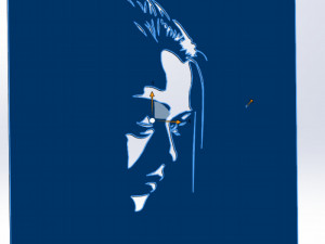 18 File DXF CNC g-code Industrial Laser Cut WOMANS FACE Vector Plasma Nr0542 3D मॉडल