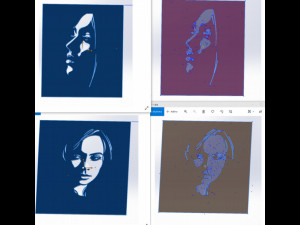 18 File DXF CNC g-code Industrial Laser Cut WOMANS FACE Vector Plasma Nr0542 3D Model