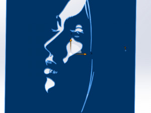 18 File DXF CNC g-code Industrial Laser Cut WOMANS FACE Vector Plasma Nr0542 3D Model