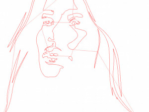 18 File DXF CNC g-code Industrial Laser Cut WOMANS FACE Vector Plasma Nr0542 3D Model