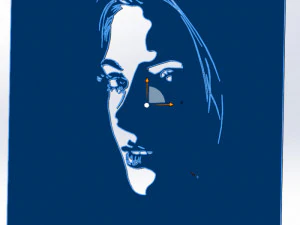 18 File DXF CNC g-code Industrial Laser Cut WOMANS FACE Vector Plasma Nr0542 3D Model