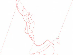 18 File DXF CNC g-code Industrial Laser Cut WOMANS FACE Vector Plasma Nr0542 3D Model