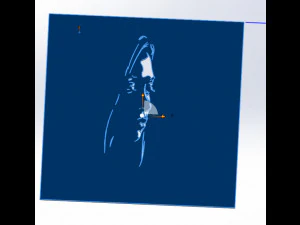 18 File DXF CNC g-code Industrial Laser Cut WOMANS FACE Vector Plasma Nr0542 3D Model