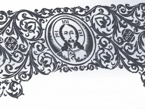 1 arquivo DXF CNC c&oacute;digo g industrial corte a laser IGREJA ORTODOXA ROMANA 1 Nr0560 Modelo 3D