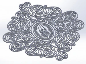 1 DXF File CNC g-code Industrial Laser Cut ROMAN ORTHODOX CHURCH 2 Nr0561 3D Model