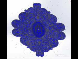 1 DXF File CNC g-code Industrial Laser Cut ROMAN ORTHODOX CHURCH 2 Nr0561 3D Model