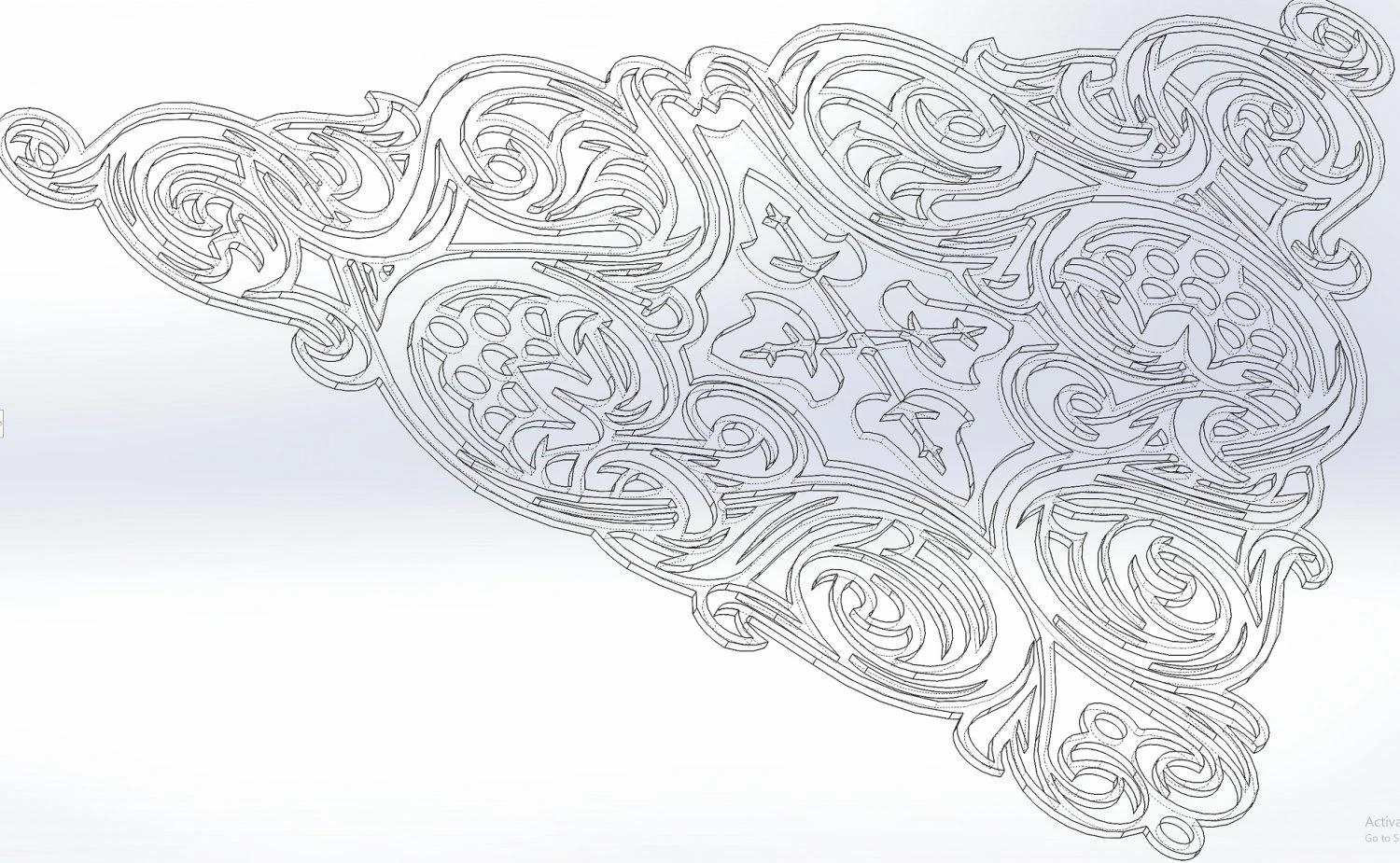 2 DXF File CNC g-code Industrial Laser Cut ROMAN ORTHODOX CHURCH 4 Nr0563 3D Model .c4d .max .obj .3ds .fbx .stl .blend 
