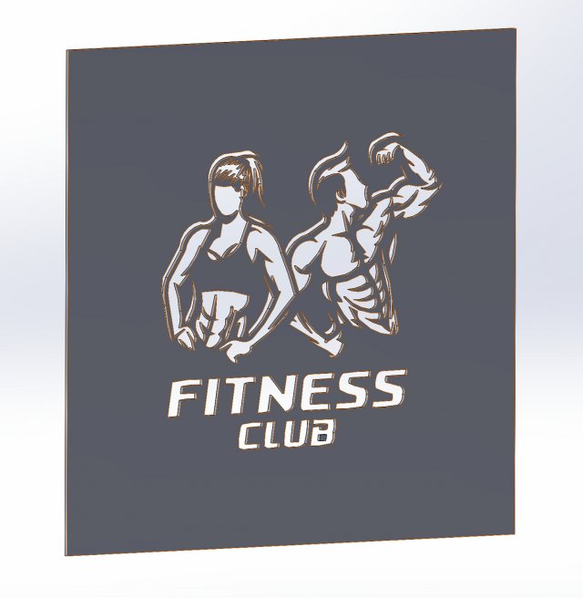 29 DXF File CNC g-code Industrial Laser Cut GYM Nr1 decorative PANEL Nr0600 Model 3D .c4d .max .obj .3ds .fbx .stl .blend 