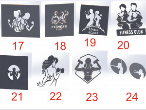 29 DXF File CNC g-code Industrial Laser Cut GYM Nr1 decorative PANEL Nr0600 Model 3D