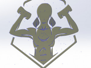 29 DXF File CNC g-code Industrial Laser Cut GYM Nr1 decorative PANEL Nr0600 Model 3D