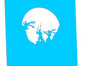 10 DXF-Datei CNC Gcode Industrial Laser Cut SAMURAI Ritter Krieger Vinil Nr0601 3D Modell