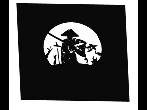 10 DXF File CNC gcode Industrial Laser Cut SAMURAI knight warrior Vinil Nr0601 3D मॉडल