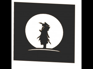 10 DXF File CNC gcode Industrial Laser Cut SAMURAI knight warrior Vinil Nr0601 3D मॉडल