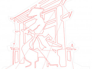10 DXF File CNC gcode Industrial Laser Cut SAMURAI knight warrior Vinil Nr0601 3D मॉडल