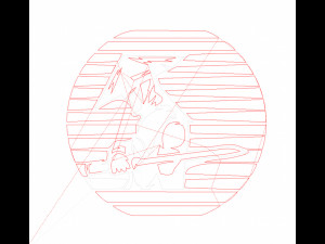 10 DXF File CNC gcode Industrial Laser Cut SAMURAI knight warrior Vinil Nr0601 3D मॉडल
