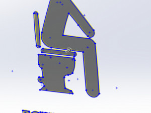 22 File DXF CNC Industrial Laser CLOSET WC SIGN PRIVY Vector Plasma Nr0602 Model 3D