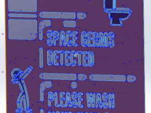 22 File DXF CNC Industrial Laser CLOSET WC SIGN PRIVY Vector Plasma Nr0602 Model 3D