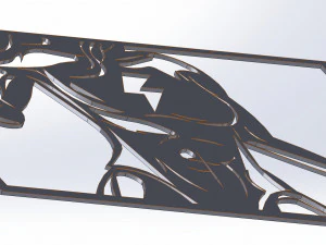 11 File DXF Taglio laser industriale CNC PALESTRA Nr2 PANNELLO decorativo DONNA Nr0610 Modello 3D