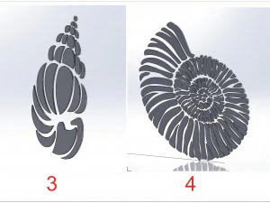 4 DXF File CNC g-code Industrial Laser Animal Vector DXF Plasma Router Nr0650 3D Model