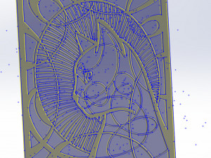 4 DXF File CNC g-code Industrial Laser Animal Vector DXF Plasma Router Nr0650 Modelo 3D