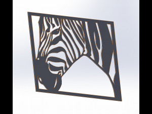 4 DXF File CNC g-code Industrial Laser Animal Vector DXF Plasma Router Nr0650 Modelo 3D