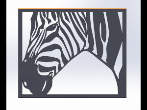 4 DXF File CNC g-code Industrial Laser Animal Vector DXF Plasma Router Nr0650 Modelo 3D