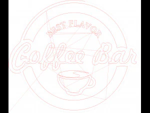 10 DXF File CNC g-code Industrial Laser DECORATIVE PANEL COFFE Plasma Nr0651 3D Model