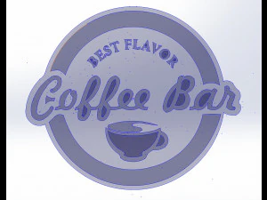 10 DXF File CNC g-code Industrial Laser DECORATIVE PANEL COFFE Plasma Nr0651 3D Model