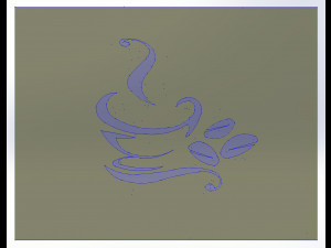 10 DXF File CNC g-code Industrial Laser DECORATIVE PANEL COFFE Plasma Nr0651 3D Модель