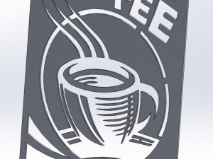10 DXF File CNC g-code Industrial Laser DECORATIVE PANEL COFFE Plasma Nr0651 3D Модель