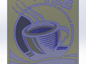10 DXF File CNC g-code Industrial Laser DECORATIVE PANEL COFFE Plasma Nr0651 3D Model
