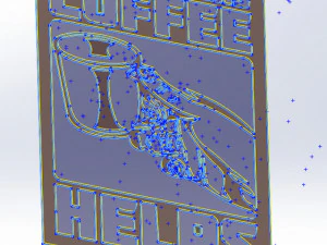 20 DXF File CNC g-code Industrial Laser DECORATIVE PANEL COFFE Plasma Nr0652 3D Model