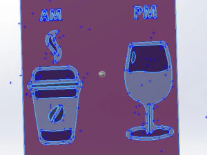 20 DXF File CNC g-code Industrial Laser DECORATIVE PANEL COFFE Plasma Nr0652 3D Model