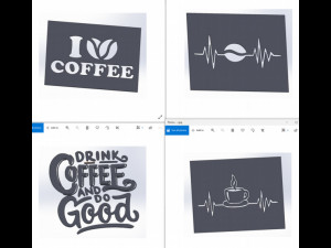 20 DXF File CNC g-code Industrial Laser DECORATIVE PANEL COFFE Plasma Nr0653 3Dモデル