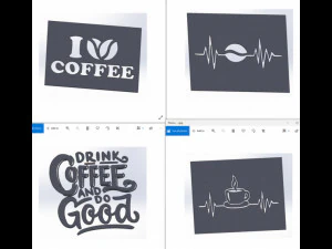 20 DXF File CNC g-code Industrial Laser DECORATIVE PANEL COFFE Plasma Nr0653 3D Model