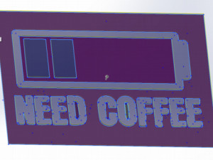 20 DXF File CNC g-code Industrial Laser DECORATIVE PANEL COFFE Plasma Nr0653 3Dモデル