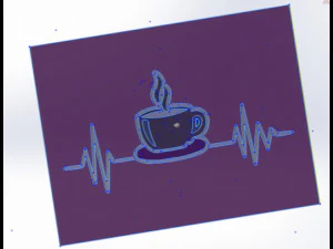 20 DXF File CNC g-code Industrial Laser DECORATIVE PANEL COFFE Plasma Nr0653 3D Model
