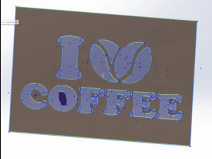 20 DXF File CNC g-code Industrial Laser DECORATIVE PANEL COFFE Plasma Nr0653 3D Model