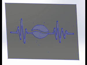 20 DXF File CNC g-code Industrial Laser DECORATIVE PANEL COFFE Plasma Nr0653 3D Model