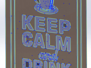 20 DXF File CNC g-code Industrial Laser DECORATIVE PANEL COFFE Plasma Nr0653 3Dモデル