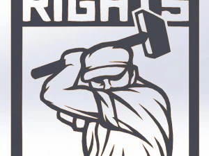12 DXF File CNC g-code Industrial Laser Cut PROPAGANDA decorative -promo Nr0660 3D Model