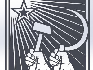 12 DXF File CNC g-code Industrial Laser Cut PROPAGANDA decorative -promo Nr0660 Model 3D