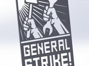 12 DXF File CNC g-code Industrial Laser Cut PROPAGANDA decorative -promo Nr0660 Model 3D