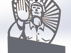 12 DXF File CNC g-code Industrial Laser Cut PROPAGANDA decorative -promo Nr0660 Model 3D