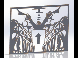 12 DXF File CNC g-code Industrial Laser Cut PROPAGANDA decorative -promo Nr0660 Model 3D